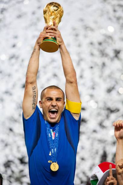 Italy NT (three stars) 2006 Puma with Fabio Cannavaro 5 Nameset Football Jersey