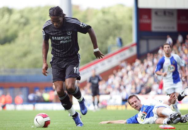 Chelsea FC 2006/07 Adidas with Didier Drogba 11 Nameset Football Jersey