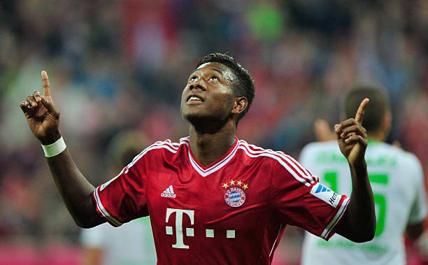 Bayern Munich 2013/14 Adidas with David Alaba 27 Nameset Football Jersey