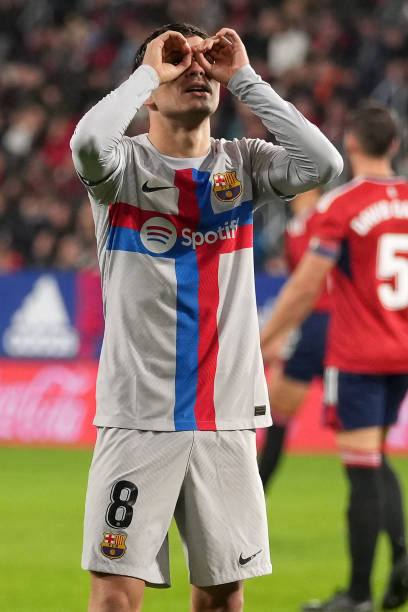 FC Barcelona 2022/23 Nike with Pedri 8 Nameset Football Jersey