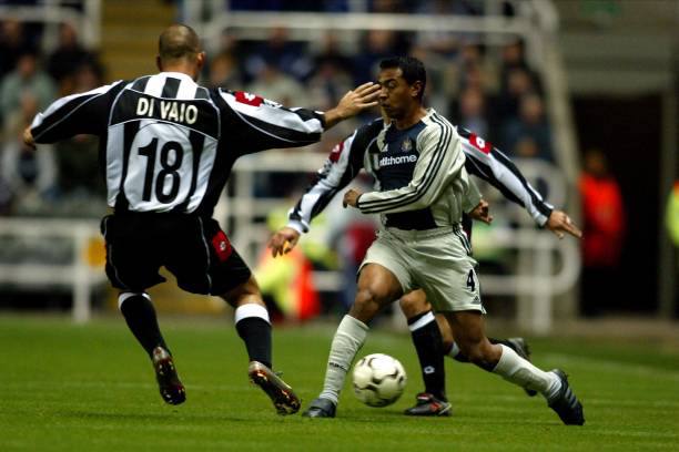 Newcastle United FC 2002/03 Adidas with Nolberto Solano 4 Nameset Football Jersey - Cult Fave Football Shirts