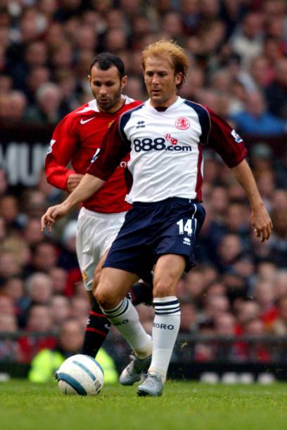 Middlesbrough FC 2004/05 Errea with Gaizka Mendieta 14 Nameset