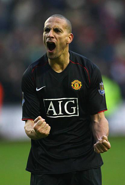 Manchester United 2007/08 Nike with Rio Ferdinand 5 Nameset Football Jersey - Cult Fave Football Shirts