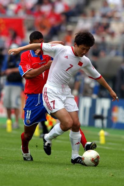 China NT 2002 Adidas with Sun Ji Hai 7 Nameset Football Jersey - Cult Fave Football Shirts