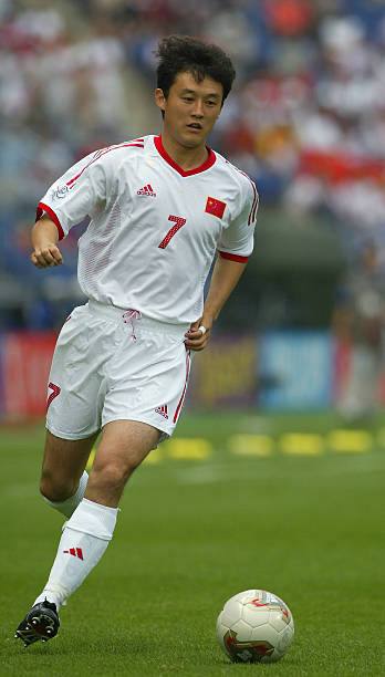 China NT 2002 Adidas with Sun Ji Hai 7 Nameset Football Jersey - Cult Fave Football Shirts