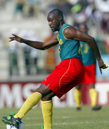 Cameroon NT 2000/02 Puma with Patrick Mboma 10 Nameset Football Jersey - Cult Fave Football Shirts