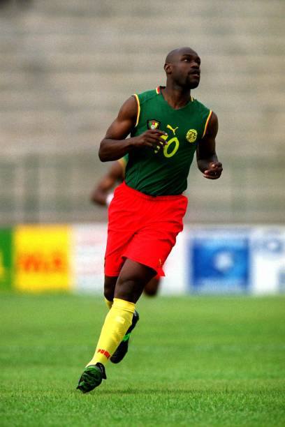 Cameroon NT 2000/02 Puma with Patrick Mboma 10 Nameset Football Jersey - Cult Fave Football Shirts