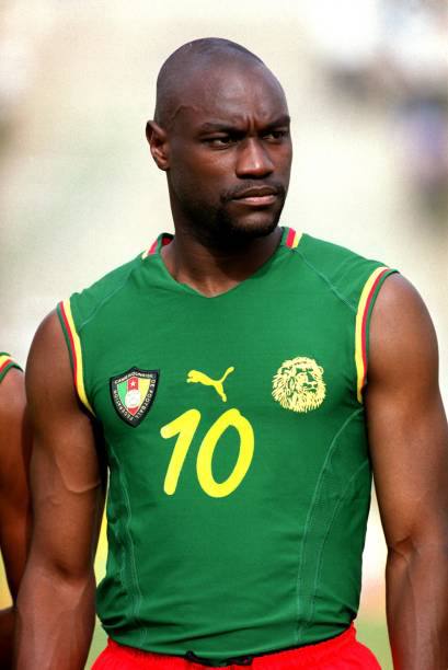 Cameroon NT 2000/02 Puma with Patrick Mboma 10 Nameset Football Jersey - Cult Fave Football Shirts