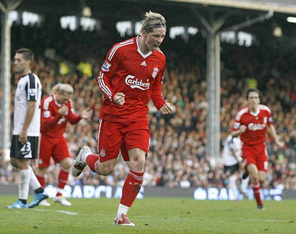 Liverpool FC 2008/10 Adidas with Fernando Torres 9 Nameset Football Jersey - Cult Fave Football Shirts