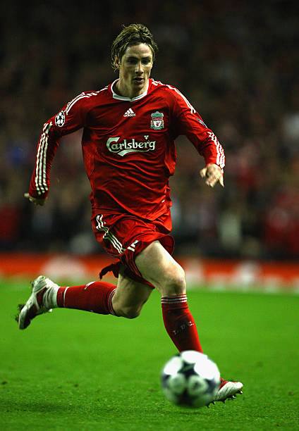 Liverpool FC 2008/10 Adidas with Fernando Torres 9 Nameset Football Jersey - Cult Fave Football Shirts