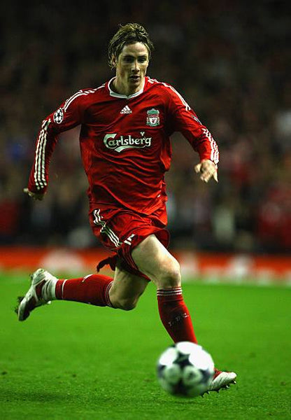Liverpool FC 2008/10 Adidas with Fernando Torres 9 Nameset Football Jersey - Cult Fave Football Shirts