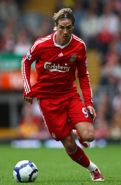 Liverpool FC 2008/10 Adidas with Fernando Torres 9 Nameset Football Jersey - Cult Fave Football Shirts