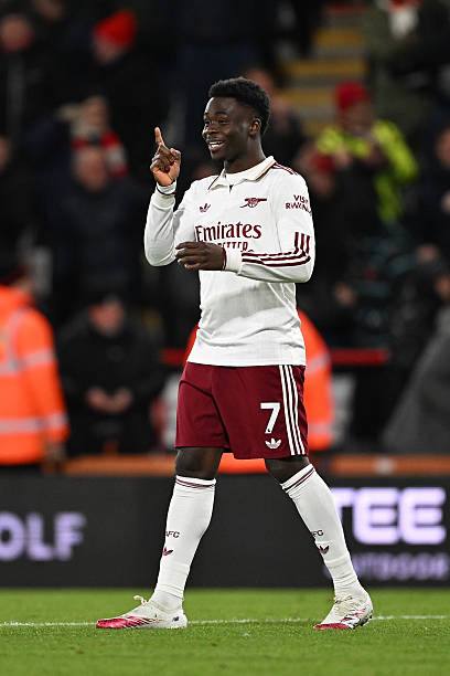 Arsenal FC 2025/26 Adidas with Bukayo Saka 7 Nameset Football Jersey - Cult Fave Football Shirts