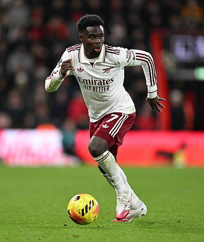 Arsenal FC 2025/26 Adidas with Bukayo Saka 7 Nameset Football Jersey - Cult Fave Football Shirts