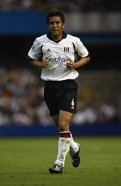 Fulham FC 2001/03 Adidas with Junichi Inamoto 6 Nameset Football Jersey