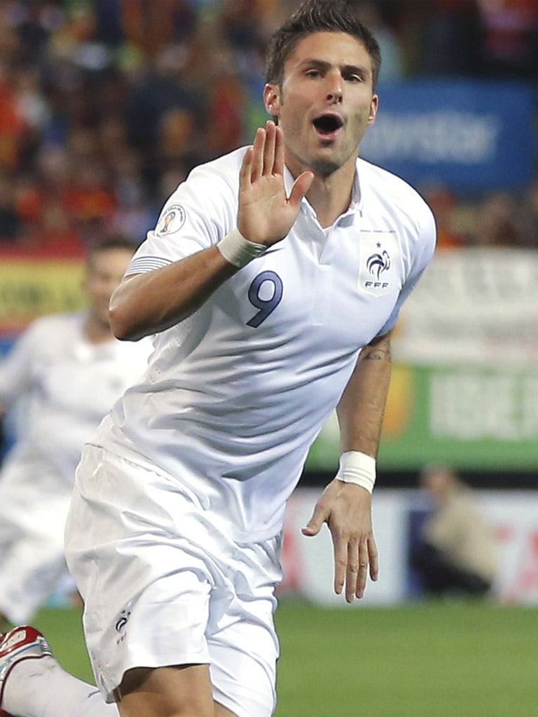 France NT 2011/12 Nike with Olivier Giroud 9 Nameset Football Jersey