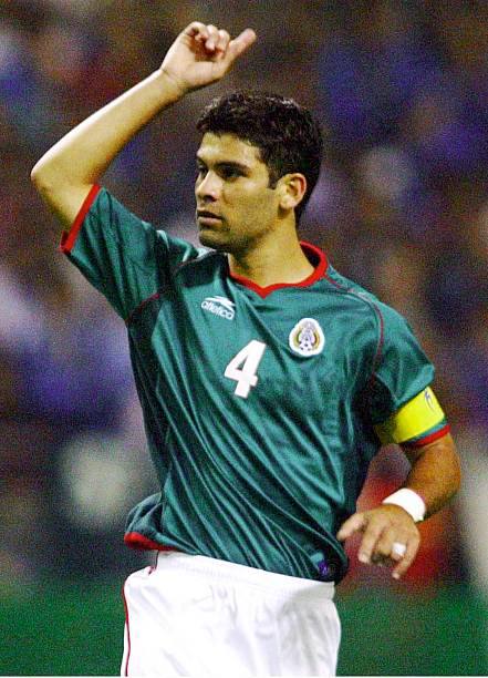 Mexico NT 2002 Atletica with Rafael Marquez 4 Nameset Football Jersey