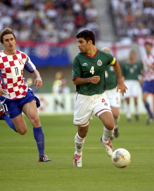 Mexico NT 2002 Atletica with Rafael Marquez 4 Nameset Football Jersey