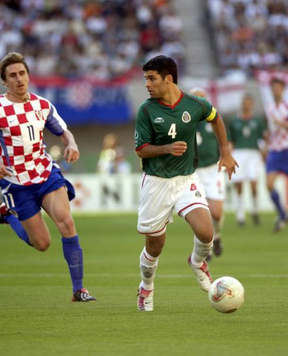 Mexico NT 2002 Atletica with Rafael Marquez 4 Nameset Football Jersey