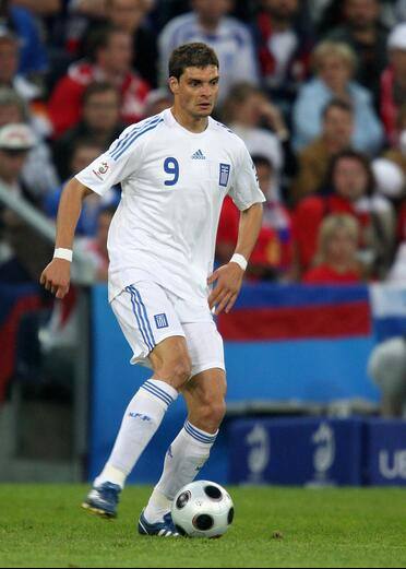 Greece NT 2008 Adidas with Angelos Charisteas 9 Nameset Football Jersey