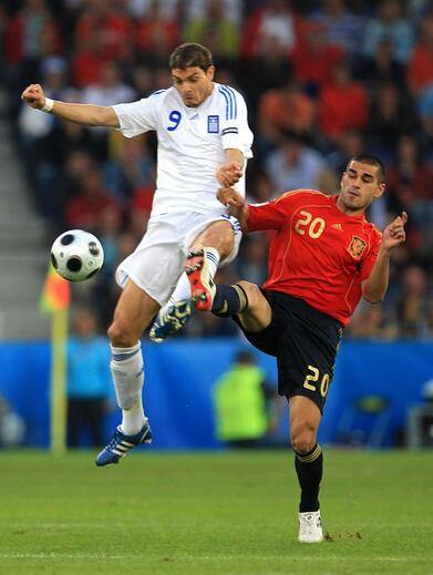 Greece NT 2008 Adidas with Angelos Charisteas 9 Nameset Football Jersey