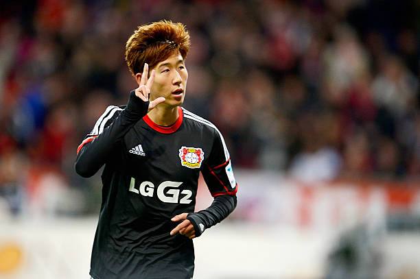 Bayer Leverkusen 2013/14 Adidas with Son Heung Min 7 Nameset Football Jersey