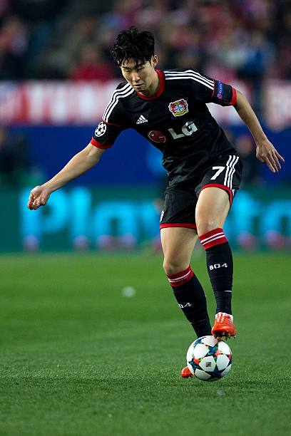 Bayer Leverkusen 2013/14 Adidas with Son Heung Min 7 Nameset Football Jersey