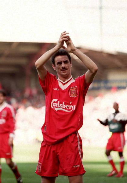 Liverpool FC 1995/96 Adidas with Ian Rush 9 Nameset Football Jersey