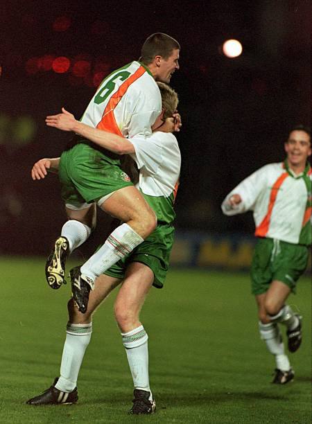 Republic of Ireland NT 1996 Umbro with Roy Keane 6 Nameset Football Jersey