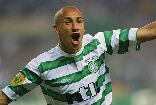 Glasgow Celtic FC 2003/04 Umbro with Henrik Larsson 7 Nameset Football Jersey