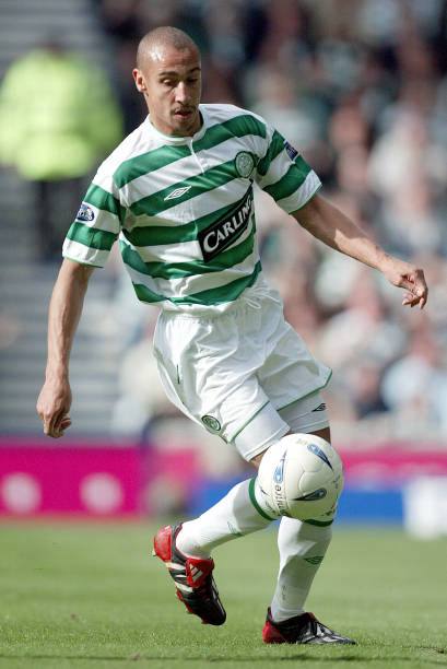 Glasgow Celtic FC 2003/04 Umbro with Henrik Larsson 7 Nameset Football Jersey