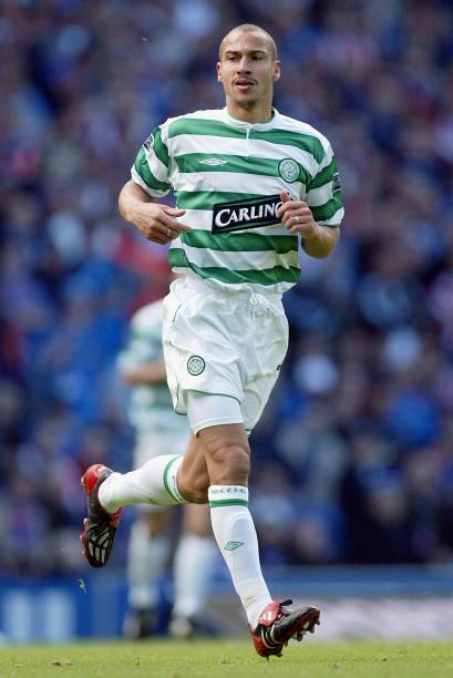 Glasgow Celtic FC 2003/04 Umbro with Henrik Larsson 7 Nameset Football Jersey