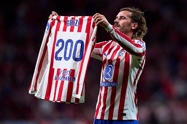 Atletico Madrid 2025/26 Nike with Antoine Griezmann 7 Nameset Football Jersey