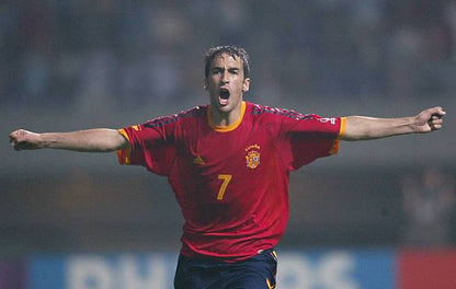 Spain NT 2002/04 Adidas with Raul Gonzalez 7 Nameset Football Jersey