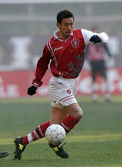 AC Perugia 1998/99 Galex with Hidetoshi Nakata 7 Nameset Football Jersey