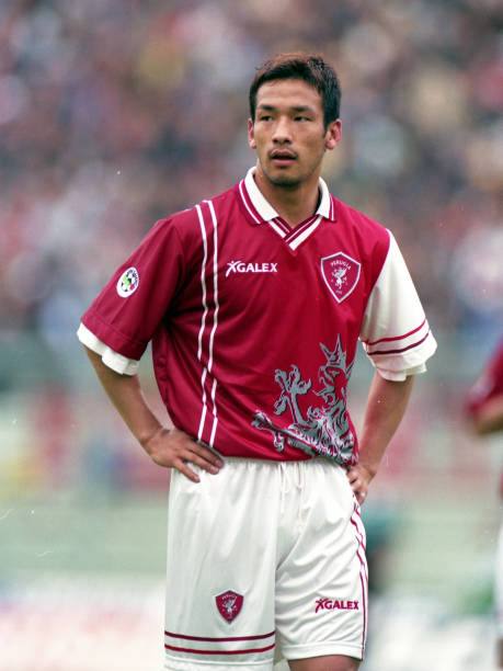 AC Perugia 1998/99 Galex with Hidetoshi Nakata 7 Nameset Football Jersey