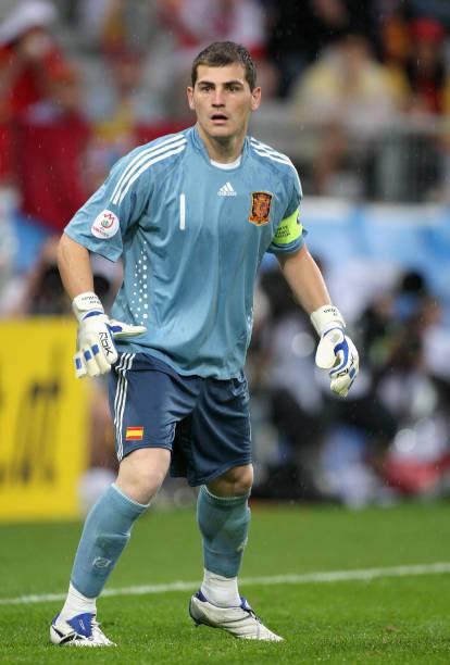 Spain NT 2008 Adidas Goalkeeper with Iker Casillas 1 Football Jersey