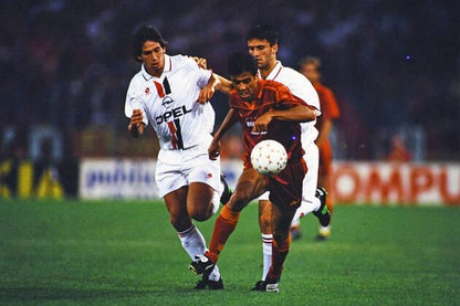 AS Roma 1995/96 Asics with Daniel Fonseca 11 Nameset Football Jersey