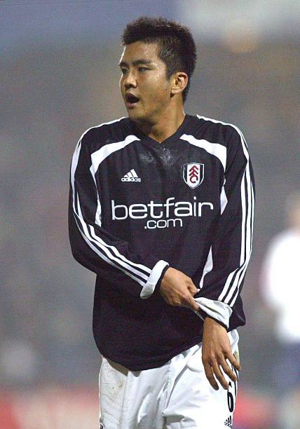 Fulham FC 2002/03 Adidas with Junichi Inamoto 6 Nameset Football Jersey