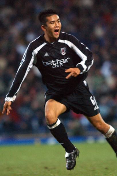 Fulham FC 2002/03 Adidas with Junichi Inamoto 6 Nameset Football Jersey