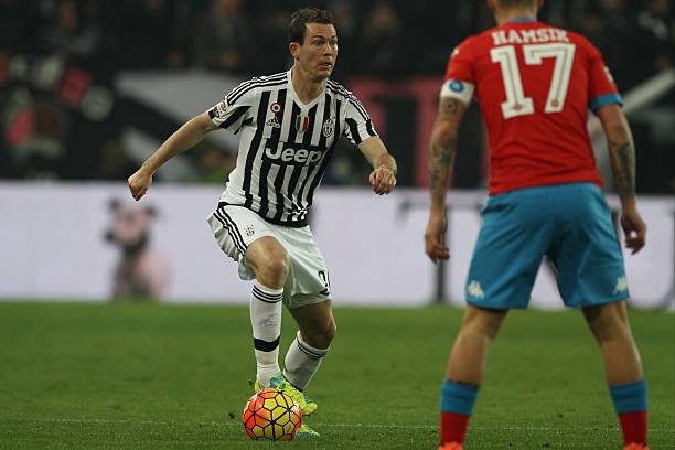 Juventus 2015/16 Adidas with Stephan Lichtsteiner 26 (Player Version) Nameset Football Jersey