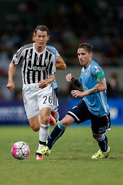 Juventus 2015/16 Adidas with Stephan Lichtsteiner 26 (Player Version) Nameset Football Jersey