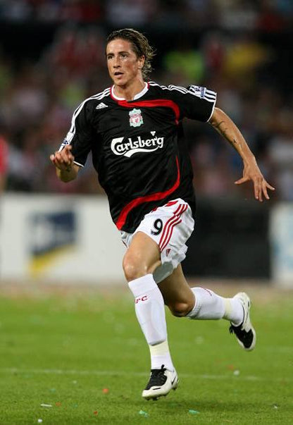 Liverpool FC 2007/08 Adidas with Fernando Torres 9 Nameset Football Jersey