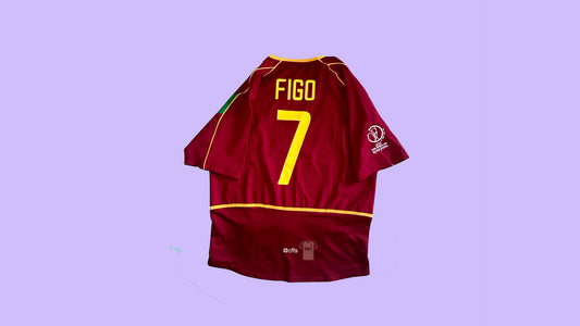 Portugal NT 2002-04 Nike with Luis Figo 7 Nameset Vintage Football Jersey - Cult Fave Football Shirts