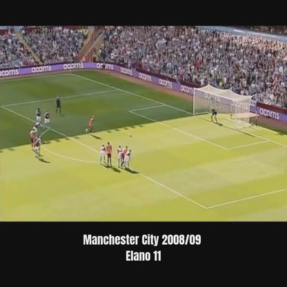 Manchester City 2008/09 Le Coq Sportif with Elano 11 Nameset