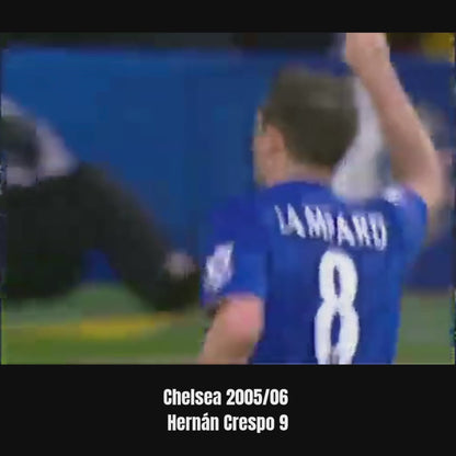Chelsea 2005/06 Umbro with Hernán Crespo 9 Nameset