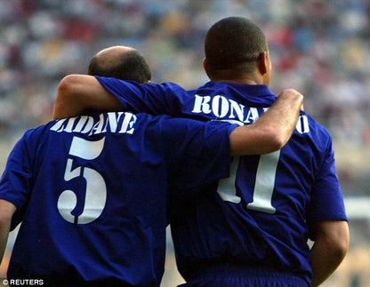 Real Madrid 2002/03 Adidas with Zinedine Zidane 5 Nameset Football Jersey - Cult Fave Football Shirts